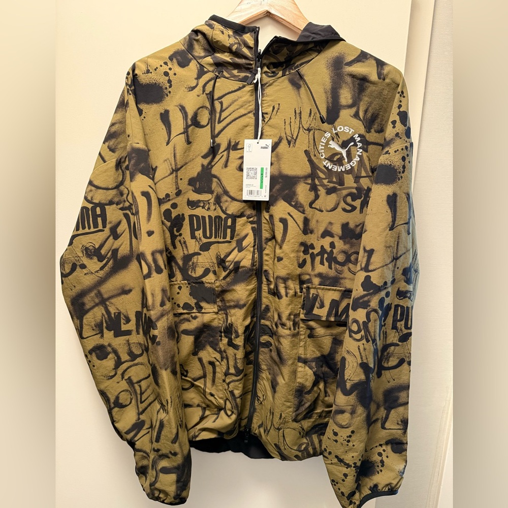 New Mens PUMA x LMC Collaboration Reversible Jacket MSRP $200 Large